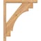 Ekena Millwork Merced Block Smooth Bracket w/ Offset Brace, Western Red Cedar, 3 1/2"W x 20"D x 24"H BKT0402X20X24MRC05SWR - alternate 2